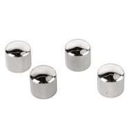 4Pcs Guitar Knob Metal Volume Tone Dome Control Musical Instrument Accessory Set GD101 Chrome