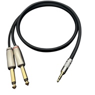 [READY STOCK] Audio Cable 3.5 to Dual 6.5 One Point Two 6.35mm Dual Large Two-Core Dual-Channel Note