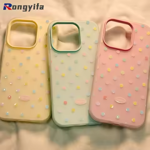 2 in 1 Candy Color Full Screen Dots Phone Case For Huawei Nova 13 Pro Y72 12 12i 11 10 8 7 Pro SE 6 