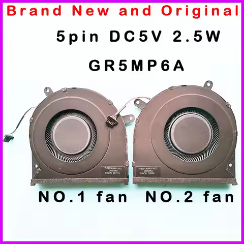 New CPU GPU Cooling Fan For Razer Blade 15 Base 2020 RZ09-0351 9E11 GR5MP6A EG75070S1-C630-S9A TEHR7