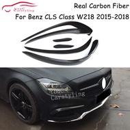 W218 Front Bumper Splitter For CLS Class W218 CLS350 CLS400 CLS550 Sport Sedan 2015-2018 Carbon Fibe