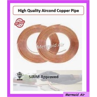UR Pure Copper Pipe (Loose Cut / per feet)/ Copper Tube / Air Cond Copper Pipe / Paip Tembaga // Air