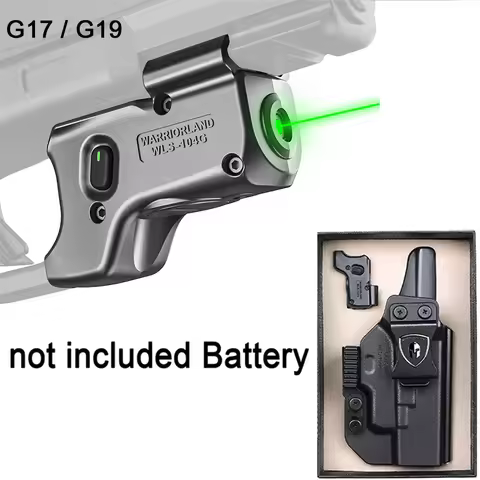 Only Fit Glock G17/G19/G19X/G23/G31/G32/G44/G45,Green,Red light ,Not Provide Battery,Holster,Right h