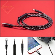 Lightning To 2.5Mm Audio For Sennheiser HD458BT HD400S MOMENTUM On Over Ear Headphone Mic Remote For Suitable For Appler Ipad