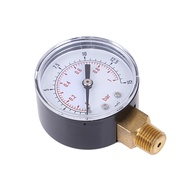 Batch Ordinary Pressure Gauge Fuel Water Low Pressure Gauge 50mm 0-15 PSI 0-1 bar 1/4BS FUJU