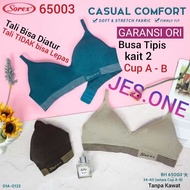 SOREX 65003 Thin Foam Underwire Sports Bra 2 Hooks Cup A - B size 34 - 40