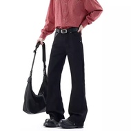 y2k jeans seluar jeans koyak lelaki American Retro Design High Street Washed Straight Jeans for Men 