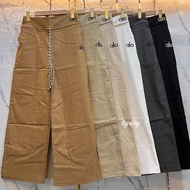 WOMEN'S CULOT PANTS WITH ALO EMBROIDERED SOFT JEANS STRETCH MOTIF