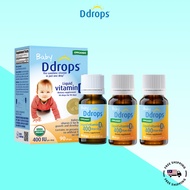 Ddrops Baby Liquid Vitamin D3 400IU 2.5 ml Supplement for Infants-Toddler Immunity Booster 90 Drops