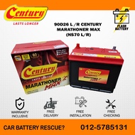 [ Installation Provided ] 90D26R | 90D26L | NS70 | NS70L | D26R | D26L ] Century Marathoner Max | Ba