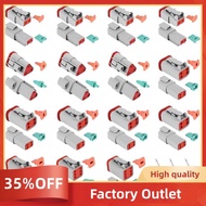 140Pcs Deutsch DT Series Waterproof Wire Connector Kit DT06-2/3/4/6S DT04-2/3/4/6P Automotive Sealed