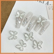 [savemoneyeveryday] 5pcs 's Eye Glitter Nail Enhancement Charms Butterflies Assortment Resin 3d Nail
