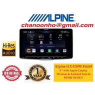 Alpine iLX-F509E Hola9 - 9inch Car Player with Wireless Apple CarPlay / Android Auto / Hi-Res Audio 