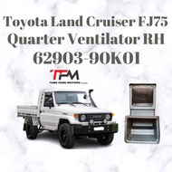 Tung Fang Motors Toyota LANDCRUISER FJ75 DUCT SUB ASSY QUARTER VENTILATOR RIGHT RH 62903-90K01