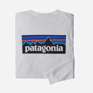 Patagonia Patagonia คลาสสิกภูเขาเสื้อกันหนาว 320g ผ้าฝ้ายเสื้อยืดแขนยาวลำลองอเมริกันรอบคอขนาดเล็ก
