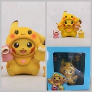 Pokemon GK Pikachu Leather-changing Gloves Replaceable Sitting Doll Ornaments Boxed Figure