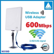 USB Wifi Adapter 600Mbps 2.4Ghz,5Ghz High Power ตัวรับสัญญาณ Wifi ระยะไกล สัญญาณแรงสุดๆ