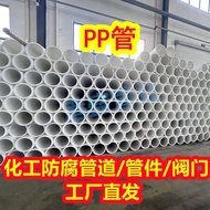 Hot Sale PP Pipe White PP Pipe Material Plastic Pipe FRPP Exhaust Pipe Exhaust Pipe Chemical Preserv