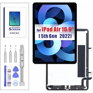 ZTR untuk iPad Air 5 Generasi Ke-5 (2022) Air 4 Generasi Ke-4 (2020) Penggantian Skrin LCD 10.9” Pap