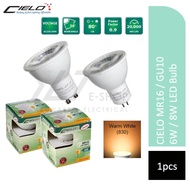 CIELO 6W / 8W LED Bulb MR16 LED Bulb GU10 Bulb Warm White spotlight eyeball light Bulb LED
