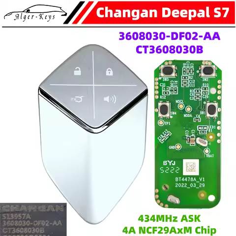 Algernon-keys Original Remote Smart Key for CHANGAN DEEPAL S07 S7 Deep Blue 3608030-DF02-AA DF02AB D