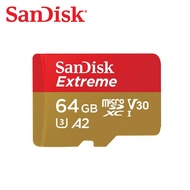 SANDISK Extreme 64GB A2 V30 U3 UHS-I Micro SD Memory Card for GoPro HERO 10 9 8 7 6 DJI MAVIC OSMO P