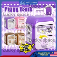 Kuromi Keychain Piggy Bank for Kids - Labubu Capybara ATM Money Box, Cute Cartoon Coin Bank for Girl