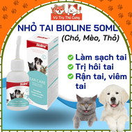 Nước nhỏ tai vệ sinh tai cho chó mèo Bioline 50ml