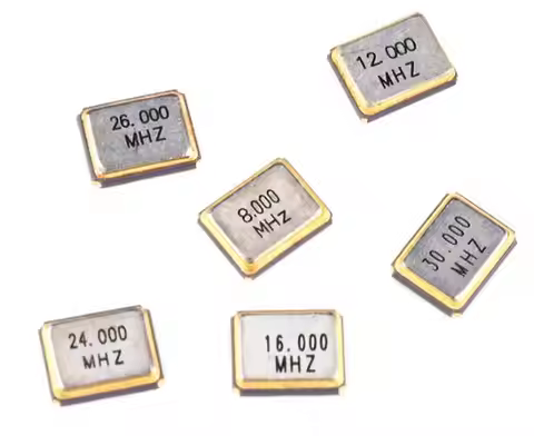 (50 Pcs) 3225 Passive Crystal Oscillator SMD Series Kits 3.2*2.5mm 12MHZ 16MHZ 20MHZ 24MHZ 25MHZ 26M