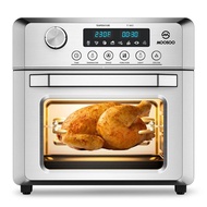 MOOSOO Air Fryer Oven, 19Qt Air Fryer Toaster Oven With 8 Cooking Preset, Touchscreen