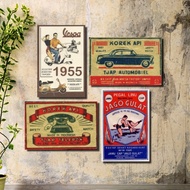 JR DECORATIONS - Vintage Retro Advertising Poster for Coffee Shop Decoration Classic Theme Wall Deco