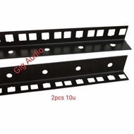 2pcs 10U Rail Rack Flight Case Accessories Small U