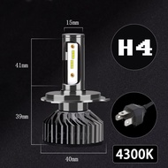 【รับประกัน 1 ปี】หลอดไฟ H4 2ชิ้น LED รถยนต์ ไฟหน้ารถ 72วัตต์ H3 H4 H7 H11 H13 9005/HB3 9006/HB4 20000LM 6000K แสงสีขาว ไฟหน้ารถยนต์ อัตโนมัติหลอดไฟ หลอดไฟหน้า led