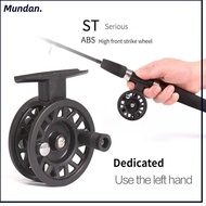 MUNDAN Ice Fishing Reel, Fish Tackle Tool Equipment 50/60/70mm Fly Ice Sea Fish Wheel, Right/Left Ha