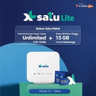 Advan X1 Modem Router WiFi XL SATU Lite Internet Unlimited +Kuota 15GB