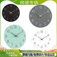 🚓Digital Wall Clock Light Luxury Simple Wall Watch10Living Room and Kitchen-Inch Decorative Clock Wall-Mounted