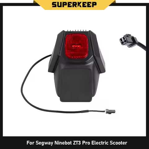Rear Fender Brake Taillight for Segway Ninebot ZT3 Pro Electric Scooter Rear Mudguard For ZT3 Pro Re