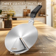 Induction Cooker Adapter Plate 13cm/5.1inch Stainless Steel Heat Sink for Aluminum & Stainless Moka 
