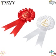THUY Rosette Ribbon, Recognition Ribbons Blue,Red,White Ribbon Award Set, Award Ribbons Honorable Ri