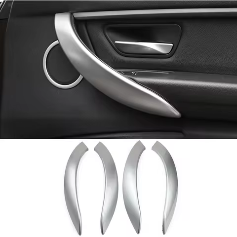 Car Interior Door Handle for BMW 3 4 Series 3GT F34 F36 F30 2013-2018 Replace Cover Silver 320i 328i