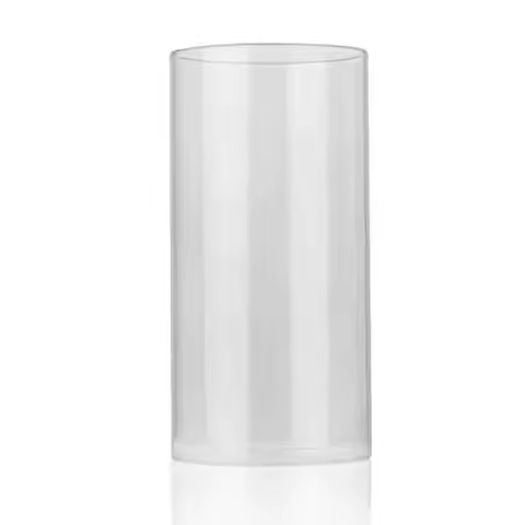 Dia 7 / 10cm Hurricane Candle Holder Glass Cylinder Open Both Ends Open Ended Hurricane Glass Lamp S
