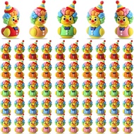 Soulchen 50 Keping Patung Itik Badut Mini, Figurine Itik Badut Pukal, Boneka Itik Badut untuk Permai
