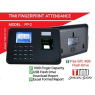[LOCAL SELLER] TIMI FP2 FINGERPRINT ATTENDANCE MACHINE / FINGERPRINT TIME ATTENDANCE MACHINE