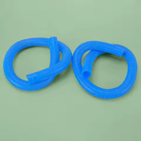 2Pcs Blue 1M 1-1/4 Inch 1.25" Pool Pump Pipes Hoses Fit For Intex Above Ground Pool