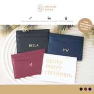 Kastemize Personalised Leather Card Holder - Christmas Gift Ideas
