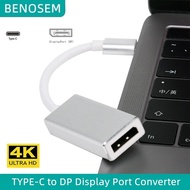 BENOSEM Thunderbolt 3 USB-C 3.1 Type C To Displayport Adapter Typec To DP Cable 4K USB C Display Por