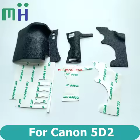 NEW 5D2 5DII 5DM2 Body Rubber Front Grip + Rear + Left Side Cover For Canon EOS 5D Mark II 2 M2 MARK
