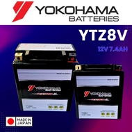 YTZ8 YTZ8V BATTERY GEL YOKOHAMA R25 XMAX250 REBEL500 ZZR KLX150 K250 RFS150 BENELLI DEMAK DZM200