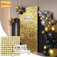 YUMEIMY Sequin Backdrop, Baby Shower Wedding Sequin Panel Wall Decor,  Glitter Square Birthday Decor