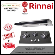 Rinnai RH-S309-GBR-T Slimline Hood + Rinnai RB-7303S-GBSM 3 Burner Built-in Hob *BUNDLE DEAL - FREE DELIVERY